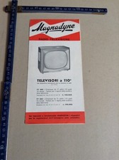 DEPLIANT PUBBLICITARIO VINTAGE TV MAGNADYNE RADIO TELEVISIONE 