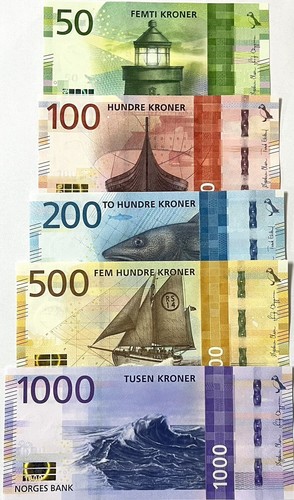 Norvegia set unc 100 200 - set,