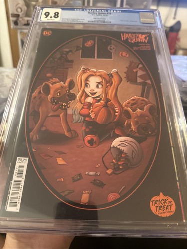 Harley quinn cgc 8 zullo - harley, 9.8