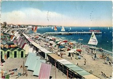 CATTOLICA RIMINI Spiaggia vela Foto Ferrania cabine ombrelloni