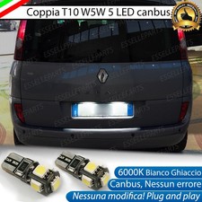 COPPIA LUCI TARGA T10 W5W 5