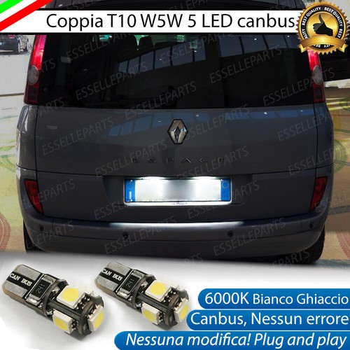 Coppia luci targa - luci, w5w