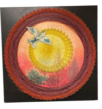 Vintage String Art Nails Bird