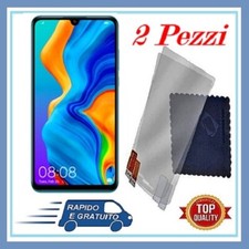 2 PELLICOLA VETRO TEMPERATO PER HUAWEI P30/P20/P10/P40/E/LITE/PRO 2017/2018/2019