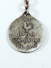Portachiavi - « Al Gallo D'Oro » - Costantinopoli, Algeria Anni '60 - Vintage