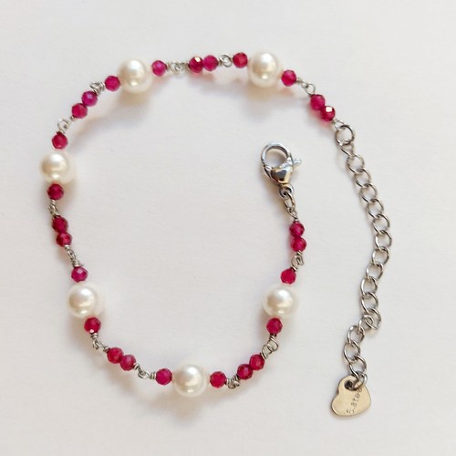 Bracciale acciaio con - in,
