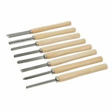 SGORBIE E SCALPELLI PER LA LAVORAZIONE COL TORNIO SET DA 8 PEZZI