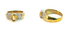 Anello oro 375 con - 375, citrino