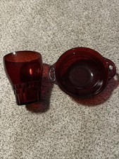 ANCHOR HOCKING ROLY POLY RUBY