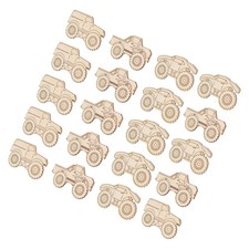  20 pezzi forme artigianali per auto in legno per bambini fette di legno non