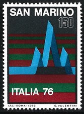 San Marino - Fiera dei francobolli ITALIA nuova di zecca 1976 Michel 1122