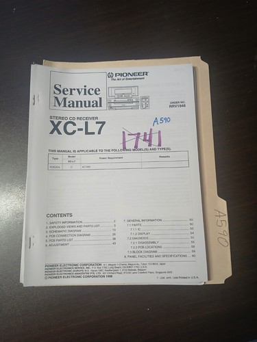 Pioneer manuale di - xc-l7,