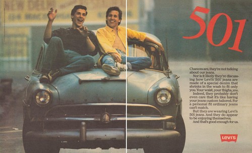 Pubblicità vintage 1986 - vintage, levis