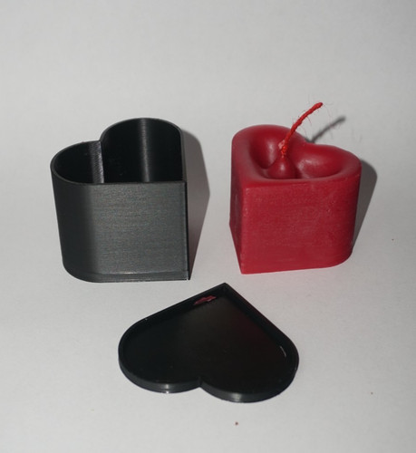 Stampo cuore per candele - ,
