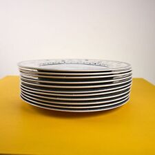 piatti piani Royal Doulton Cambridge Blue TC1017 mai usati, 11 pezzi