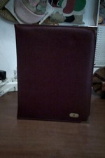 portadocumenti cartellina da lavoro 24 x 31 cm  con accessori  vintage leggi