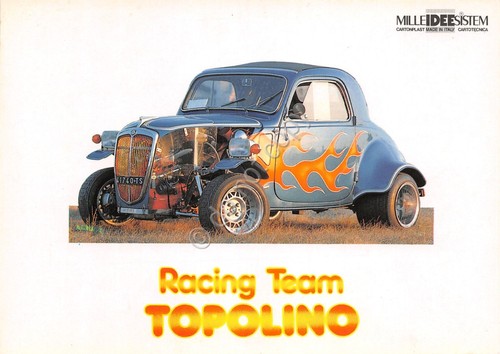 Cartolina auto racing - cartolina,
