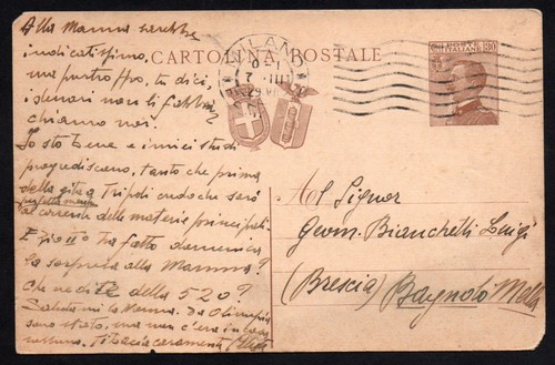 Regno 1929 cartolina - 1929,