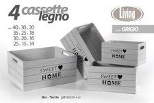 4 CASSETTE CUORE PORTA OGGETTI