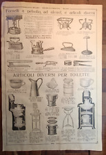 Fornelli a Petrolio,Articoli x Bagno e per Toeletta-Milano 1924 Catalogo N.120