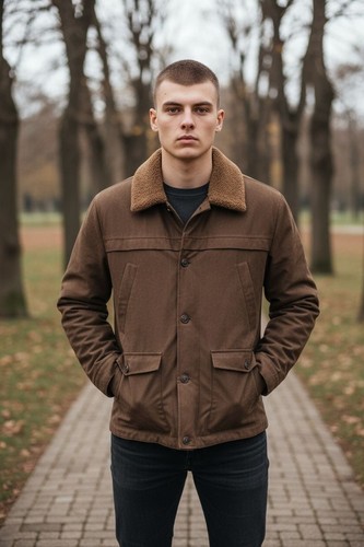 Giacca uomo similpelle