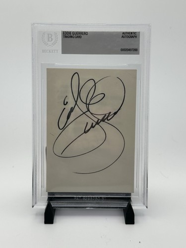 Carta autografata eddie - autografata,