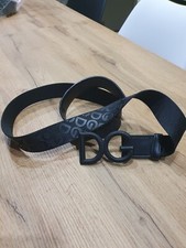 Cintura nera Dolce & Gabbana Uomo In Ottime Condizioni con motivo DG
