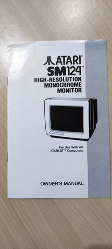 Atari monitor sm124 manuale - monitor,