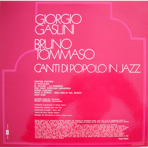 Giorgio gaslini and - gaslini, bruno