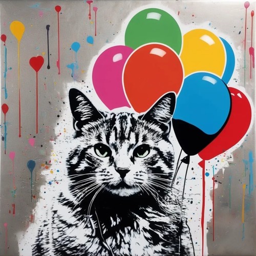 Love cats con palloncino - love,