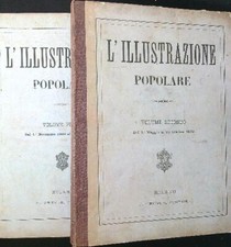 L'ILLUSTRAZIONE POPOLARE 2 VOLL. AA.VV. E. TREVES EDITORE 1970  RILEGATO