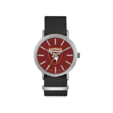 Orologio TORINO FC P-TA415XN5 Tessuto Nero Bordeaux OFFICIAL