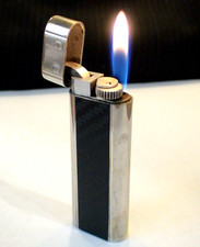 BRIQUET Ancien * CARTIER MUST * Vintage Gas LIGHTER FEUERZEUG ACCENDINO