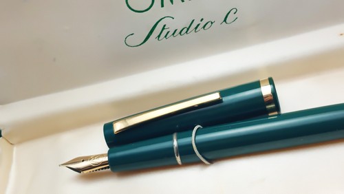 Omas studio verde 14k - verde,