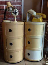 Coppia Di Comodini Kartell Anna Castelli Vintage Modernariato