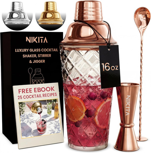 Nikita cocktail shaker kit 5 - nikita, shaker,
