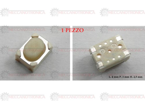 Pulsante micro switch - pulsante, bianco