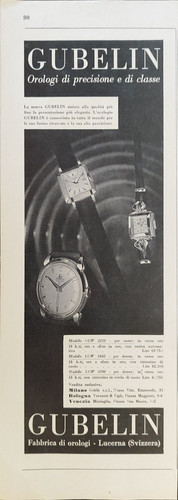 Gubelin pubblicità orologio - pubblicità,