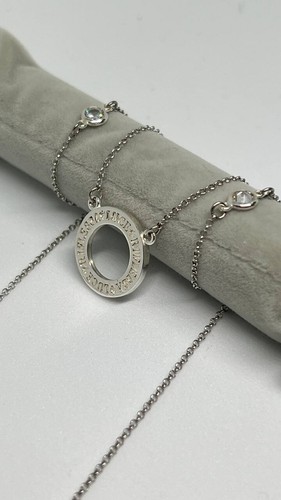 Collana zirconi argento - collana, 3