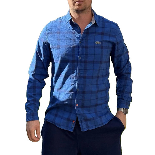 Lacoste camicia quadri uomo - lacoste, a