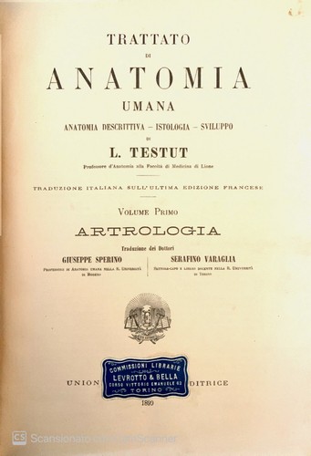 Trattato anatomia umana - trattato,