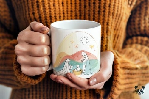 Tazza caffè presepe - da,