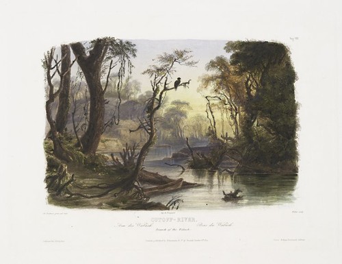Karl bodmer cutoff river ramo - river,