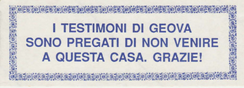 Adesivo etichetta testimoni - adesivo, i