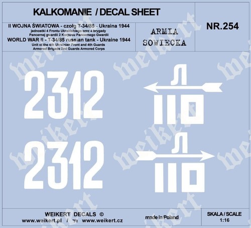 Decalcomanie dec254 - 1:16,