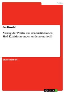 Auszug der politik aus den - auszug,