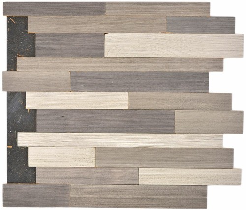 Holzmosaik beige braun - holzmosaik,