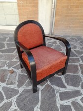 Poltrona art deco - in, legno