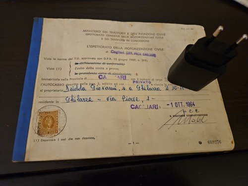 Libretto autoveicolo autocarro - autoveicolo,