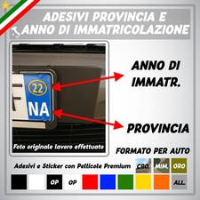 Adesivi targa auto sigla - targa,